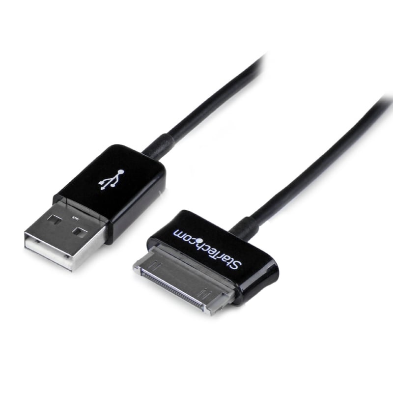 Cable Adaptador 2m Conector Dock USB para Samsung Galaxy Tab - Negro - USB A Macho - StarTech