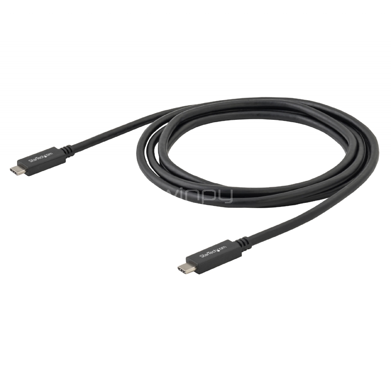 Cable de 2m USB-C USB 3.0 Certificado con Entrega de Potencia - USB Tipo C - USBC - StarTech