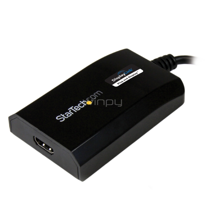 Adaptador de Video Externo Multi Monitor USB 3.0 a HDMI HD Certificado  DisplayLink para Mac y PC - StarTech 