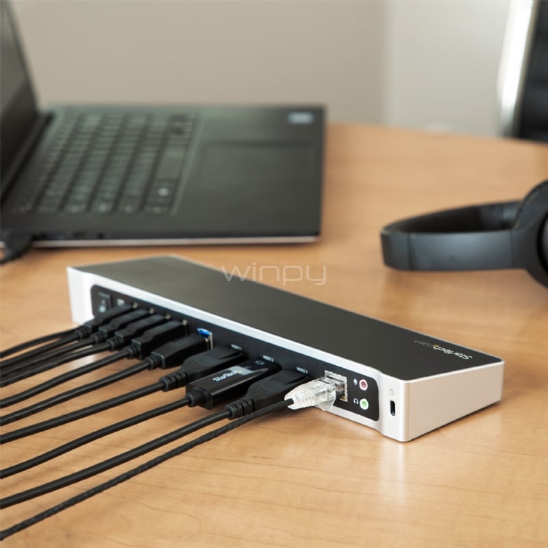 Docking Station USB 3.0 para Tres Pantallas - 1x HDMI - 2x DisplayPort - StarTech
