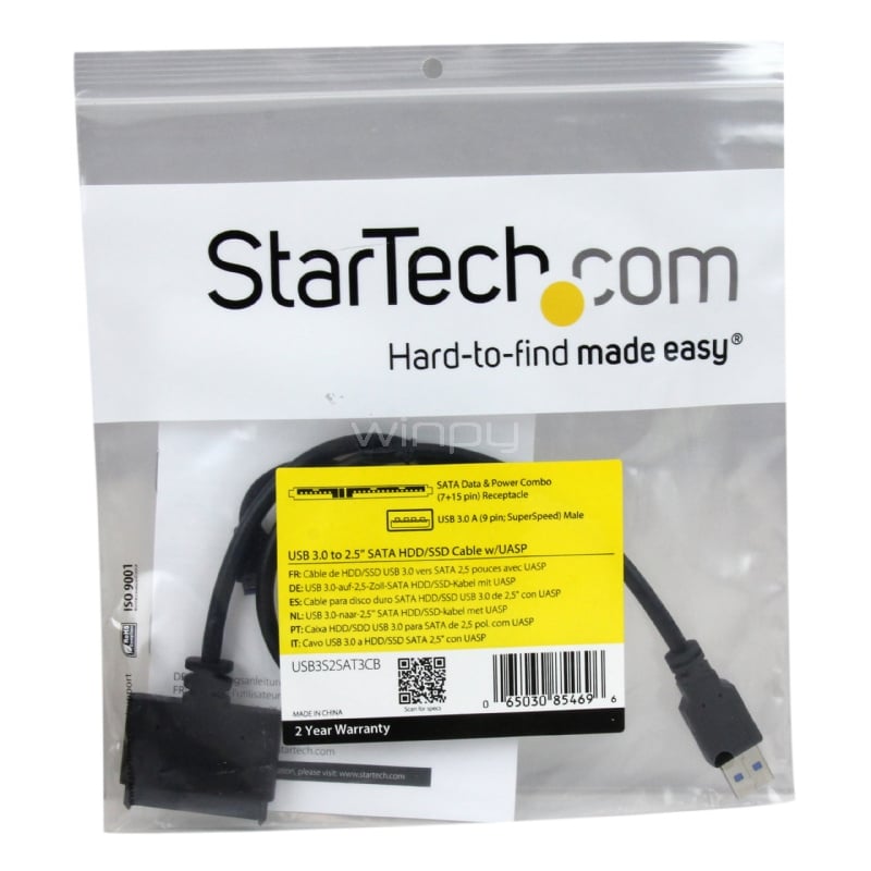 Cable SATA a USB con UASP - StarTech