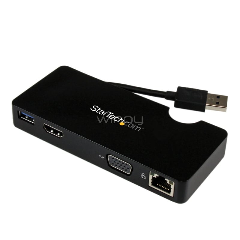 Replicador de Puertos USB 3.0 de Viajes con HDMI o VGA - Docking Station para Notebook - StarTech