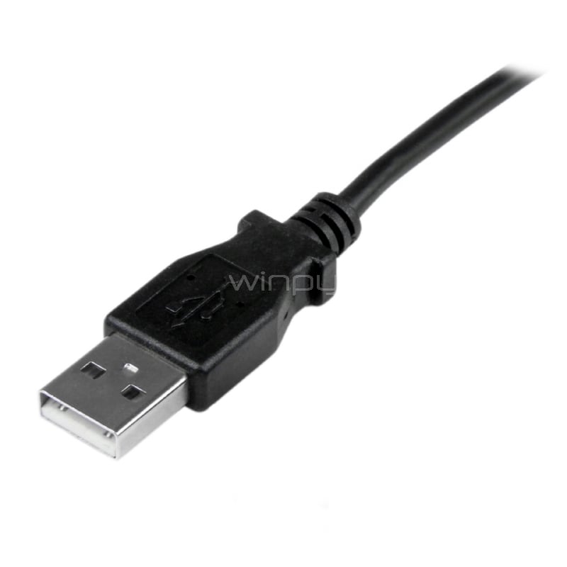 Cable Adaptador 1m USB A Macho a Mini USB B Macho Acodado en Ángulo hacia Arriba - StarTech