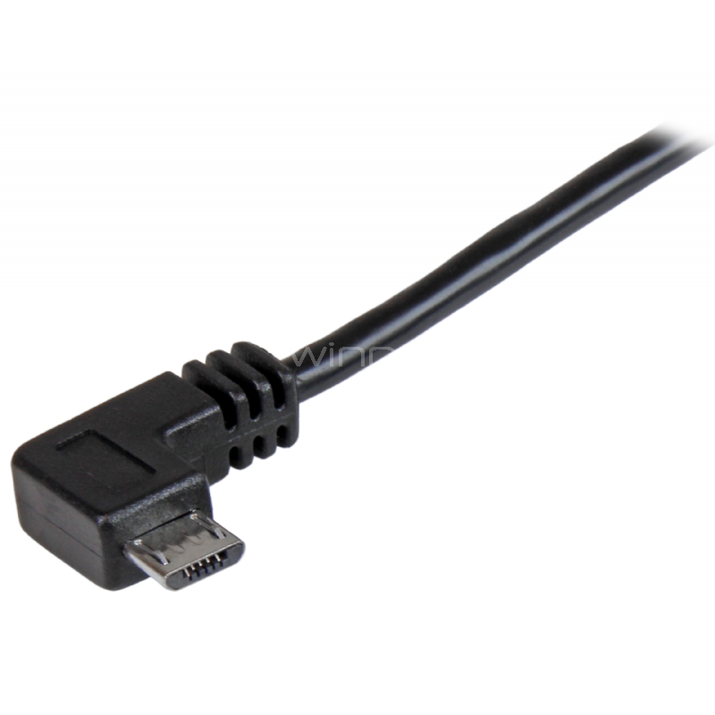 Cable de 1m Micro USB con conector acodado a la derecha - Cable de Carga y Sincronización - StarTech
