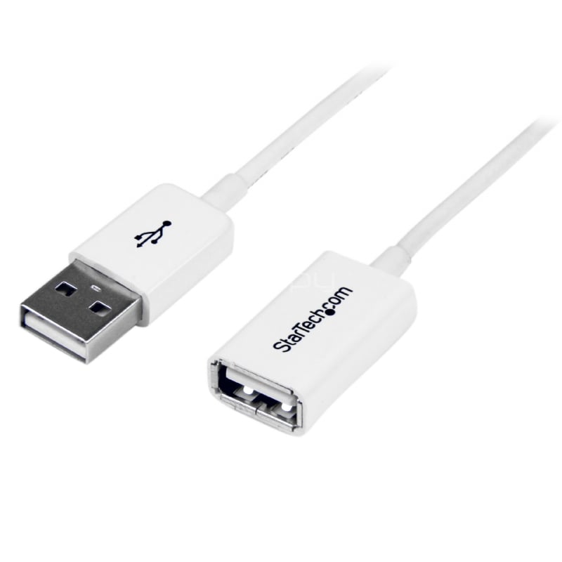 Cable de 3m de Extensión Alargador USB 2.0 - Macho a Hembra USB A - Extensor - Blanco - StarTech