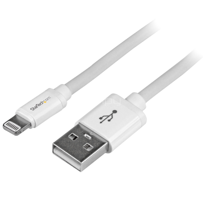 Cable de 2m Lightning de 8 Pin a USB A 2.0 para Apple iPod iPhone iPad - Blanco - StarTech