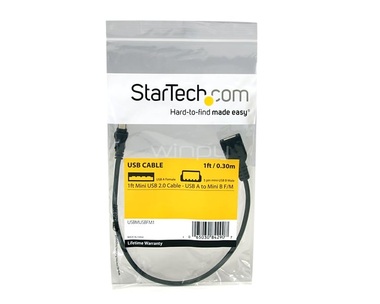 Cable Mini USB 2.0 (30 cm) - USB A a Mini B H/M - StarTech