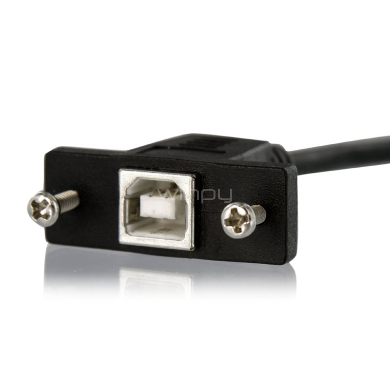 Cable USB de Montaje en Panel  USB B a USB B de 30cm - Hembra a Macho - StarTech