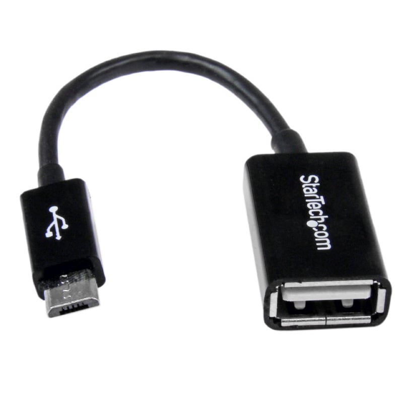 Cable Adaptador de 12cm Micro USB Macho a USB A Hembra OTG para Tablets