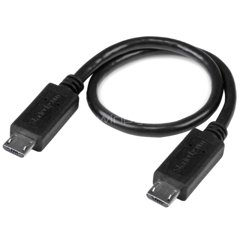 Cable USB OTG de 20cm - Cable Adaptador Micro USB a Micro USB - Macho a Macho - StarTech