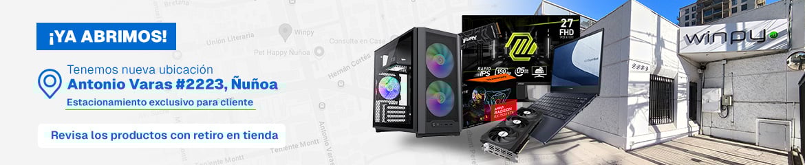 Tenemos nueva ubicación, conoce todos los productos con retiro en tienda.