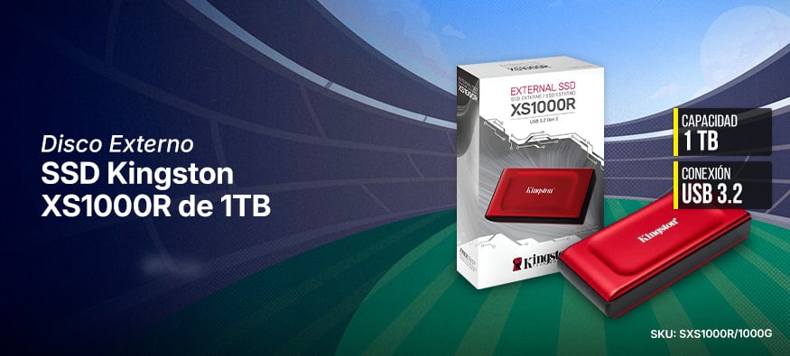 Disco Externo SSD Kingston XS1000R de 1TB