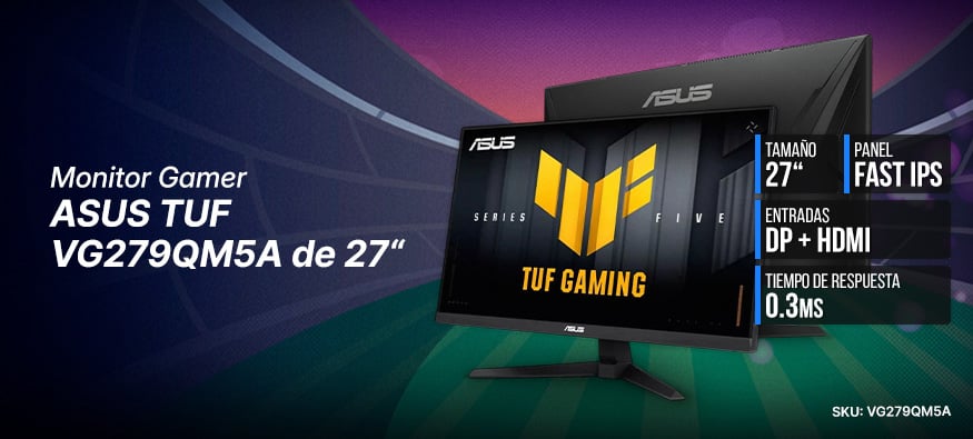 Monitor Gamer ASUS TUF de 27