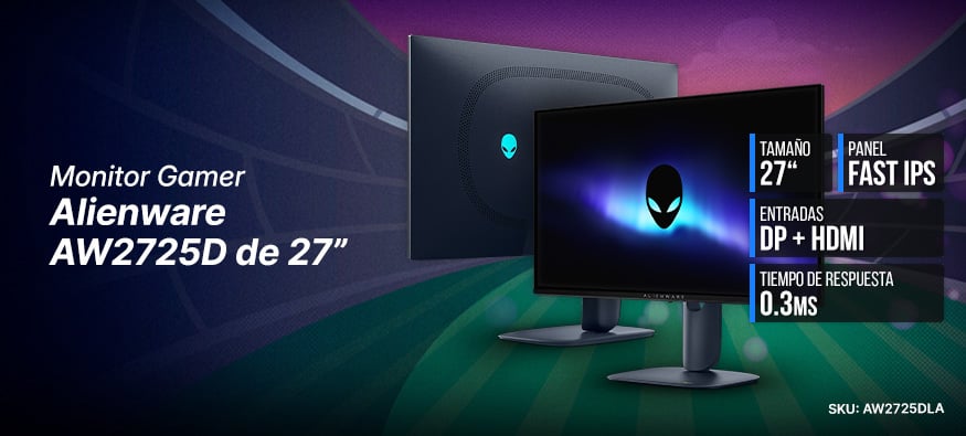 Monitor Gamer Alienware de 27