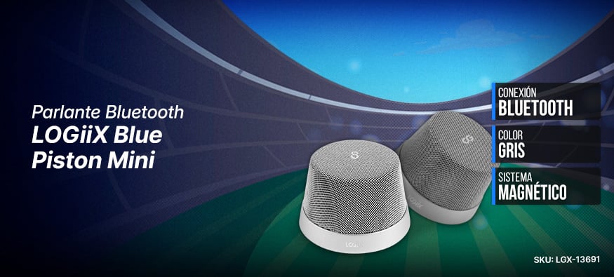 Parlante Bluetooth LOGiiX Blue Piston Mini
