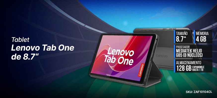 Tablet Lenovo Tab One de 8.7