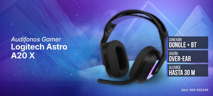 Audífonos Gamer Logitech Astro A20 X