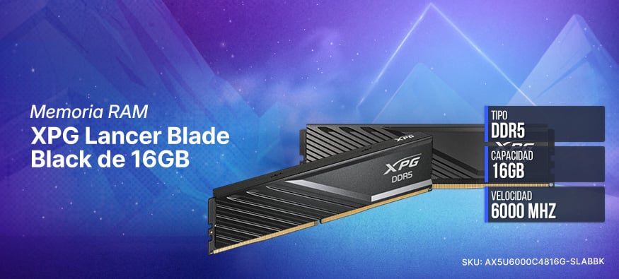 Memoria RAM XPG Lancer Blade Black de 16GB