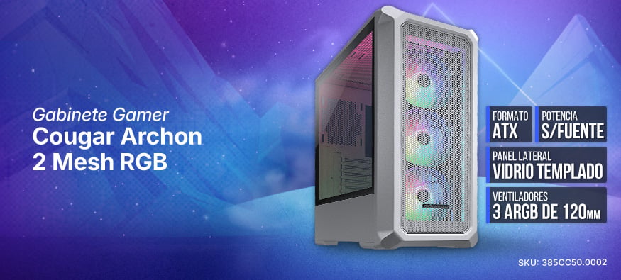 Gabinete Gamer Cougar Archon 2 Mesh RGB
