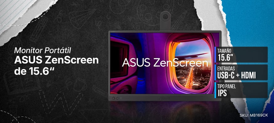 Monitor Portátil ASUS ZenScreen de 15.6“