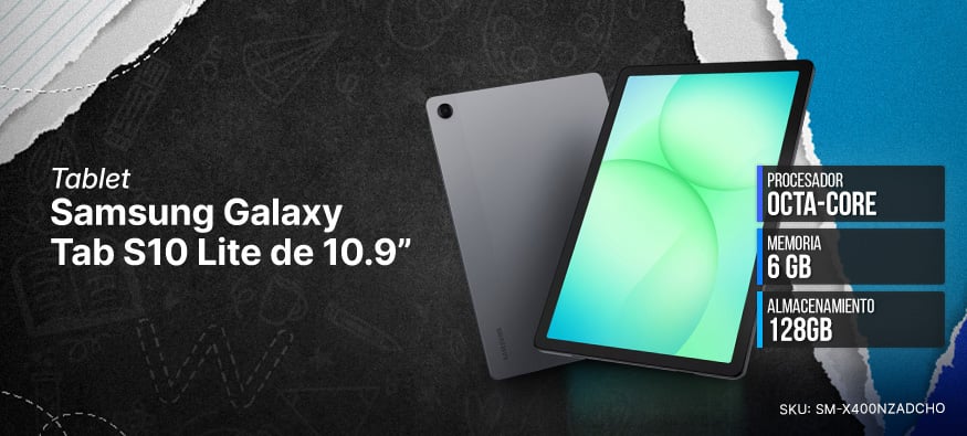 Tablet Samsung Galaxy Tab S10 Lite de 10.9”