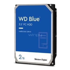 【未開封品】Western Digital WD Blue 2TB HDD Disco Duro Western Digital Blue de 2TB (3.5“, SATA ,7200rpm, Caché