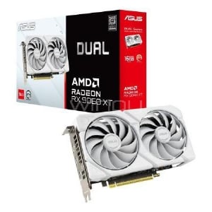 Tarjeta gráfica ASUS Dual Radeon RX 9060 XT White Edition de 16GB GDDR6