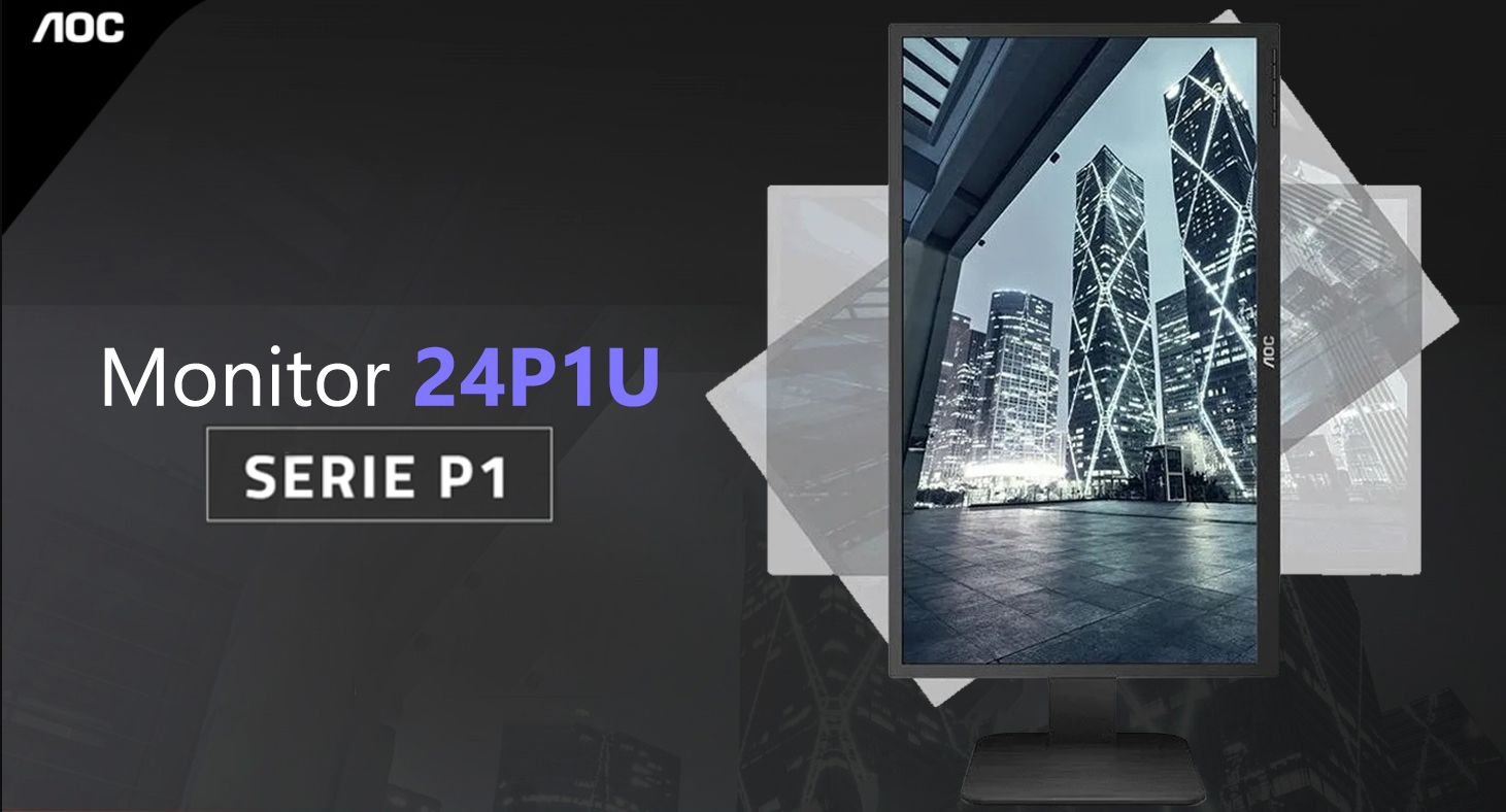 presentacion del monitor AOC 24P1U 