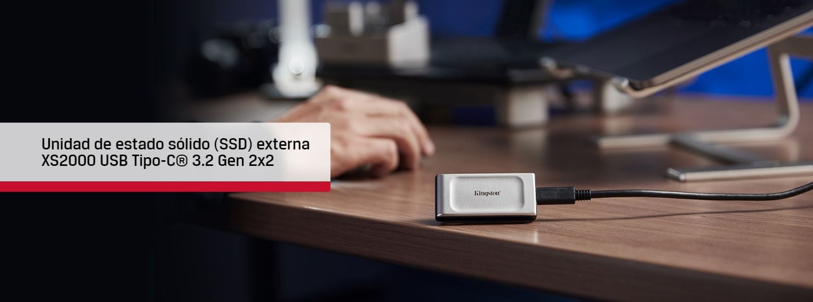 presentacion disco ssd externo Kingston XS2000