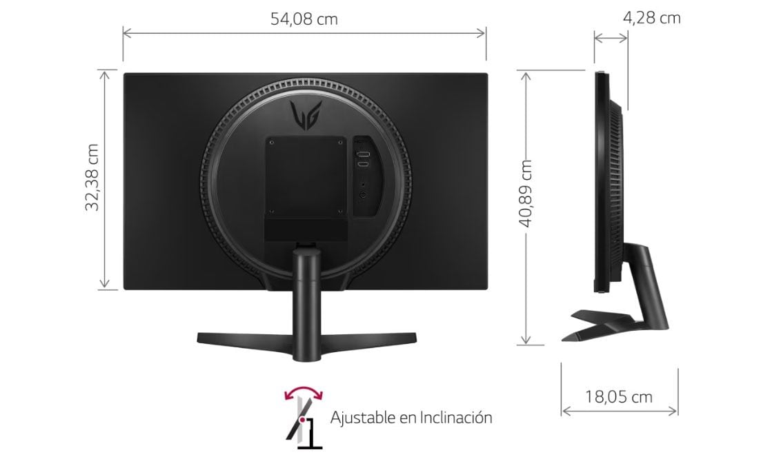 ergonomia del monitor ultragear