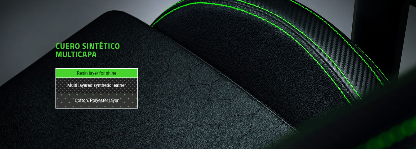 calidad del cuero de la silla gamer razer