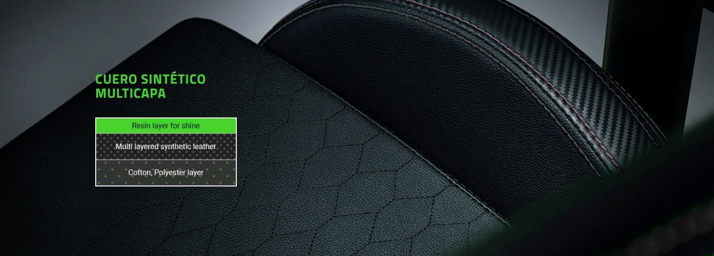 cuero de la silla gamer razer