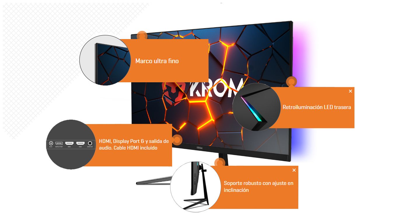 cualidades del monitor krom kertz