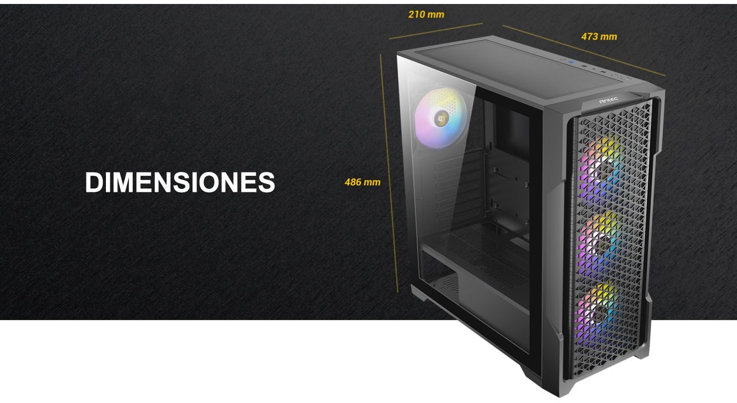 dimensiones gabinete antec ax90