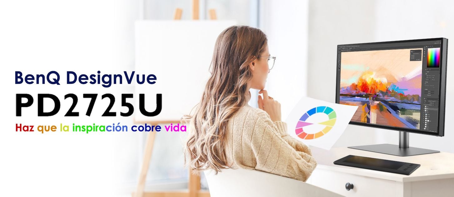 Presentacion del monitor BenQ designer PD2725U