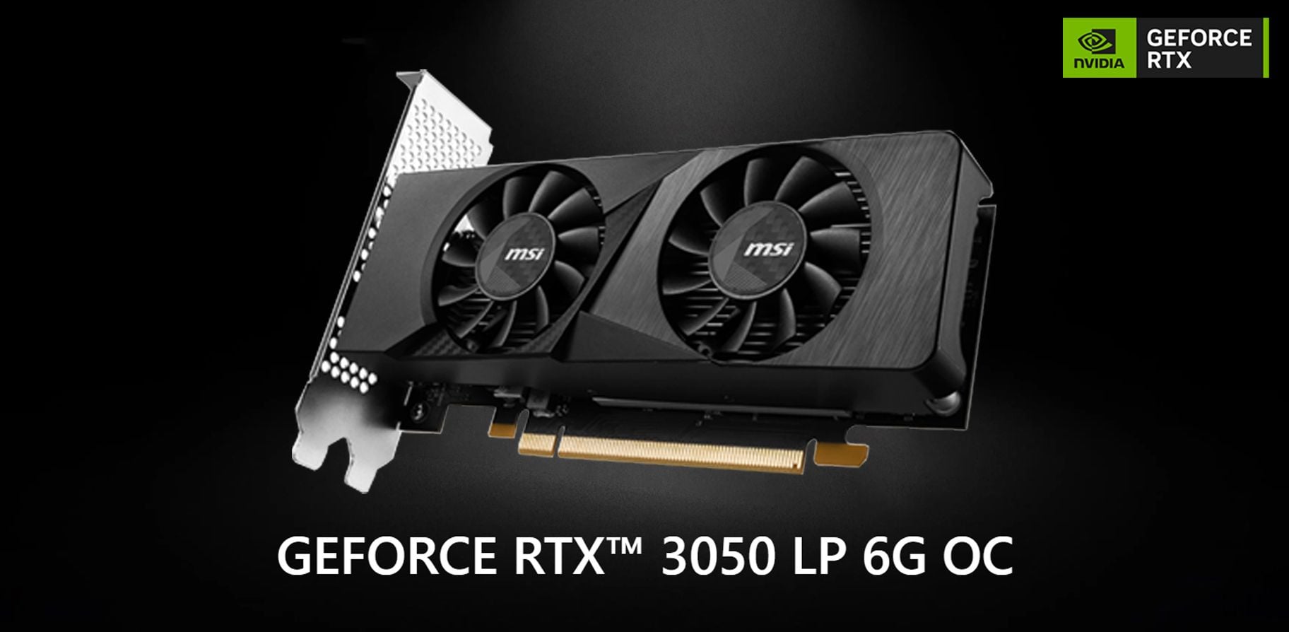 Tarjeta de Video MSI GeForce RTX 3050 LP OC de 6GB GDDR6 - RTX