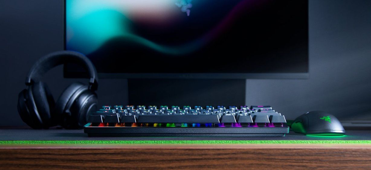 fin de la presentación del teclado razer huntsman