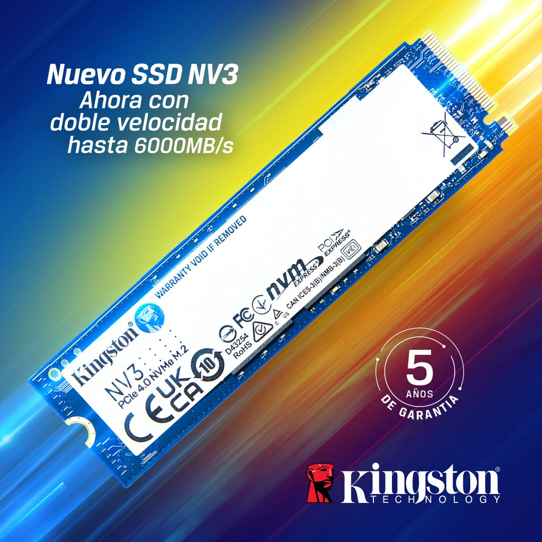 garantía de 5 años en ssd nv3