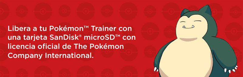 micro sd snorlax oficial de nintendo