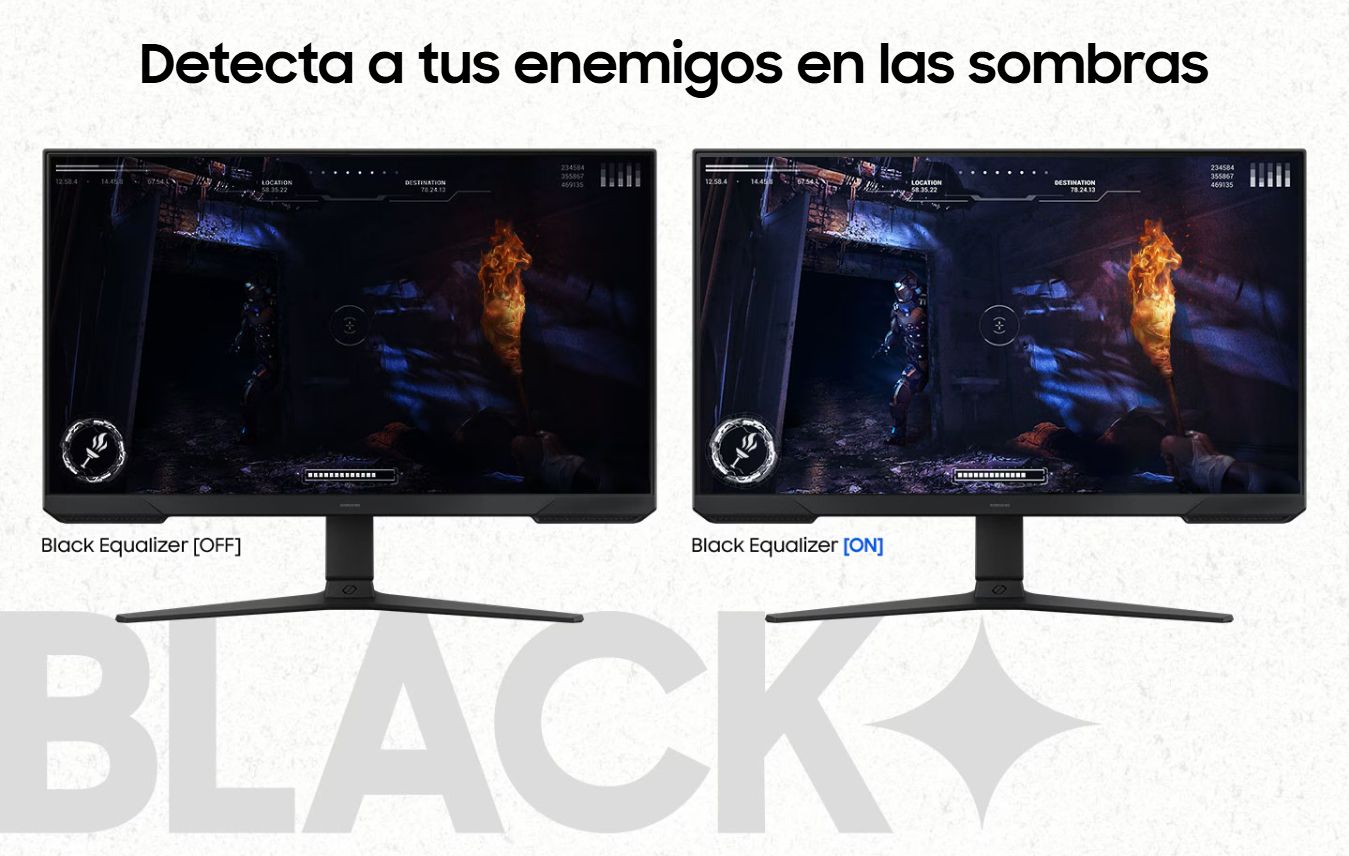 mejores contraste de negro en el monitor samsugn odyssey g3