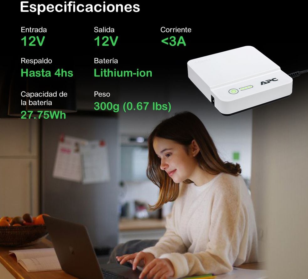 especificaciones del mini ups apc