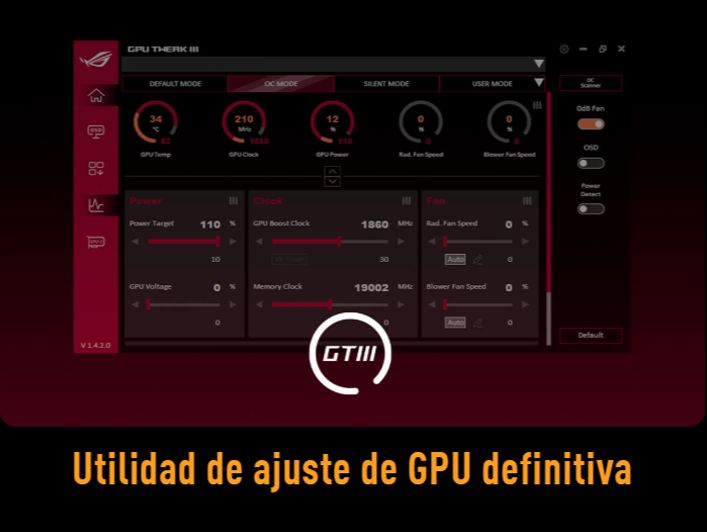 control de ajusstes de GPU