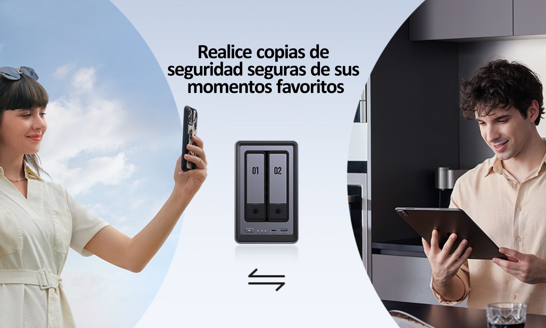 Respaldo de los momentos favoritos y de forma segura con el NAS