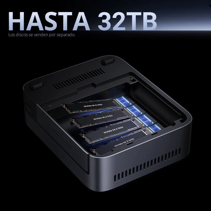 4ベイ Plus DXP4800 NAS UGREEN UGREEN 136TB超大容量と高速10GbE転送 - NASストレージ 4ベイ 外付けハードディスク・ドライブ