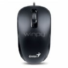 Mouse Genius DX-110 Ambidiestro (USB, Negro)