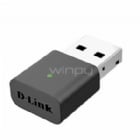 Mini adaptador de red D-Link DWA-131 (USB 2.0, 300 Mbps, 802.11n/b/g, 2.4 GHz)