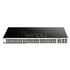 SwitchD-Link de 52 puertos Gigabit (Web Smart + con puertos Gigabit SFP de 4 Gigabits)