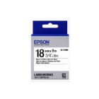 Cinta de etiquetas Epson  para impresoras LabelWorks (Negro sobre blanco, 18mm, 5metros)