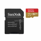 Tarjeta de memoria MicroSD SanDisk Extreme de 32GB (Clase 30, UHS 3, con Adaptador)