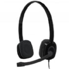 Audifonos Logitech H151 (Micrófono, Jack 3.5mm, Negro)